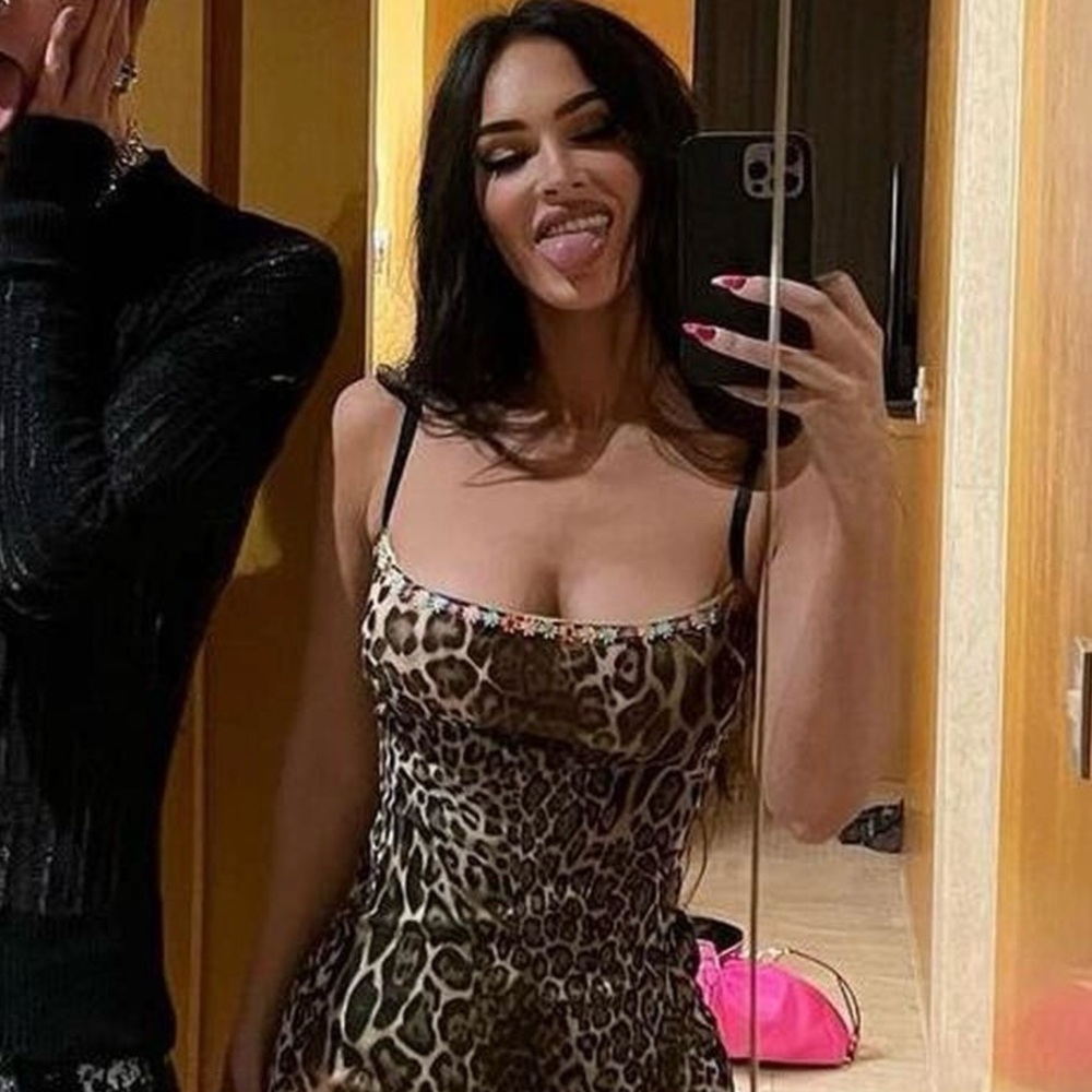 Danielle Guizio Leopard Mini Dress